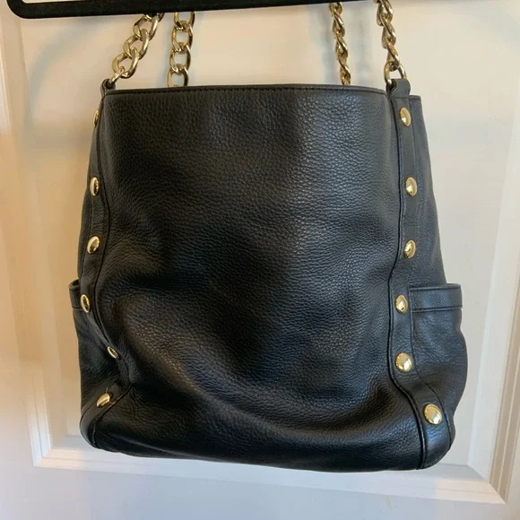 Michael Kors black and gold purse - Picture 2 of 6